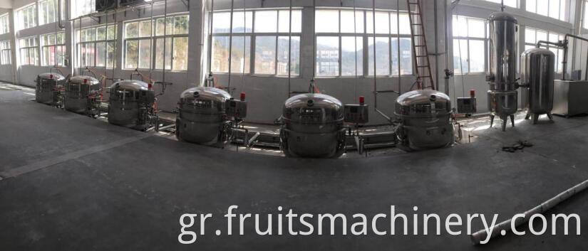 Industrial Vacuum dip Sugar Pot candied / pickles production line